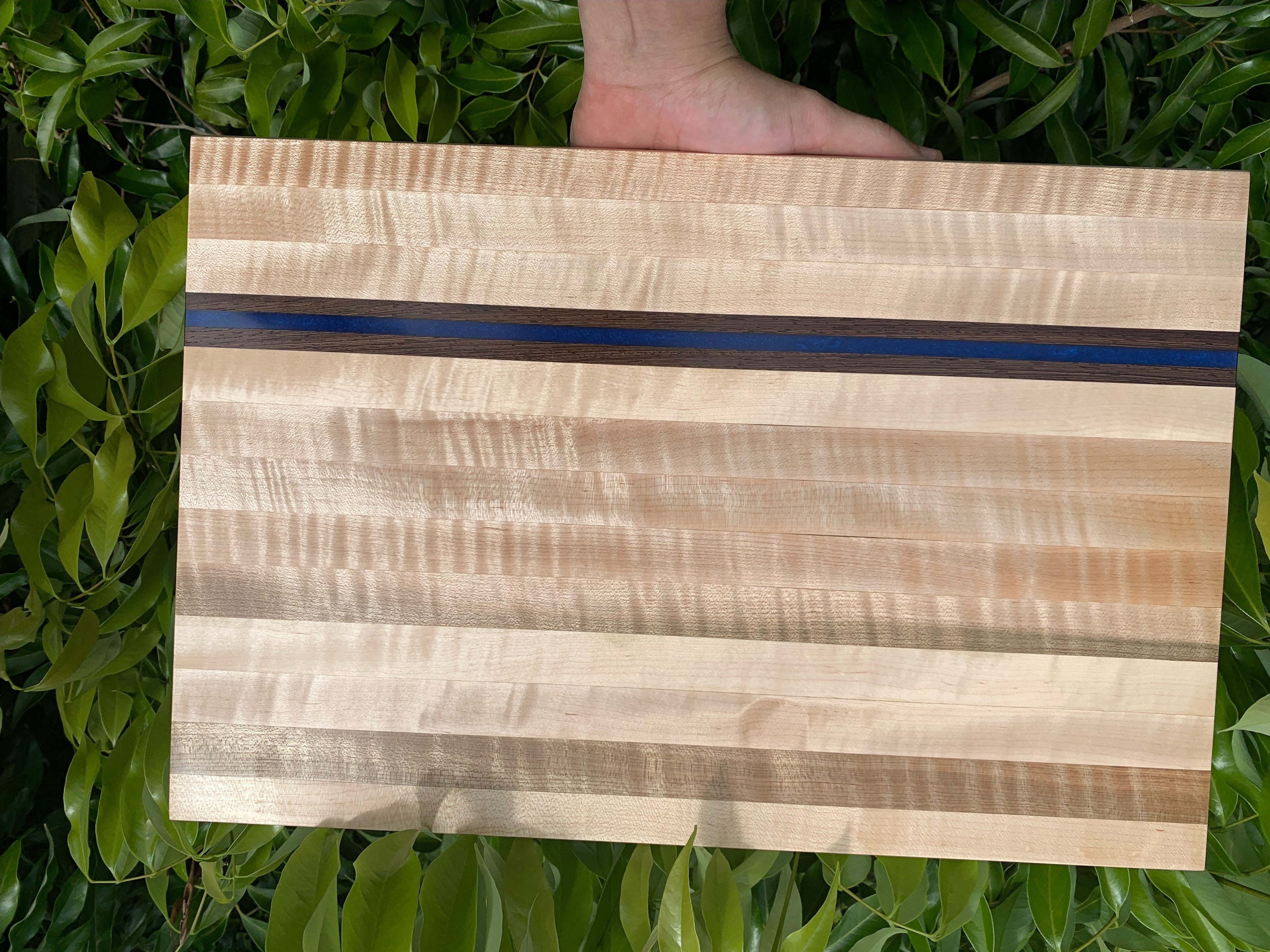 Thin Blue Line edge grain cutting board – Shebuildstoohawaii